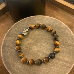 Men’s lava and Tiger Eye Bracelet